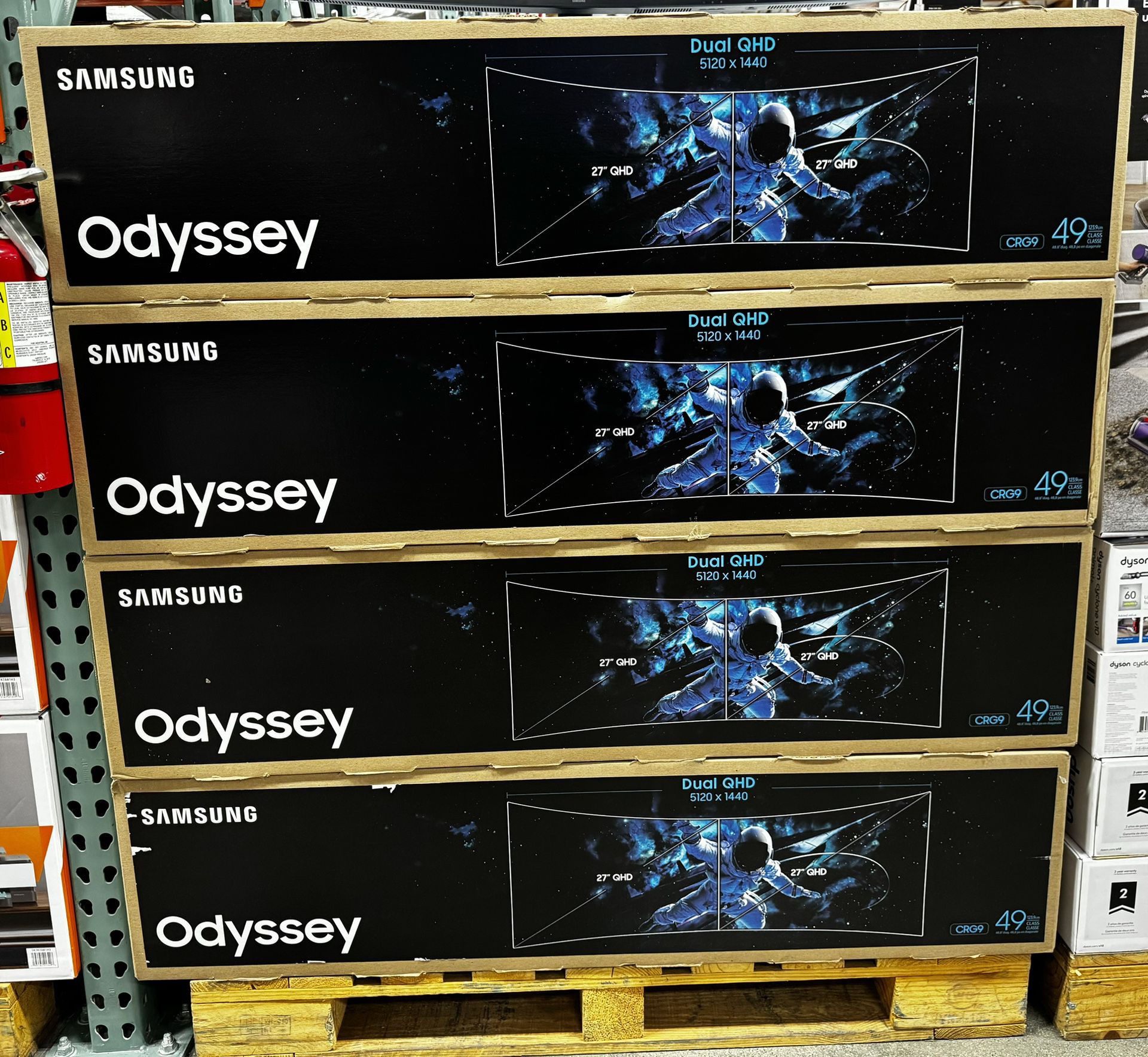 Samsung Odyssey 49” Crg9 Curved Gaming Monitor 