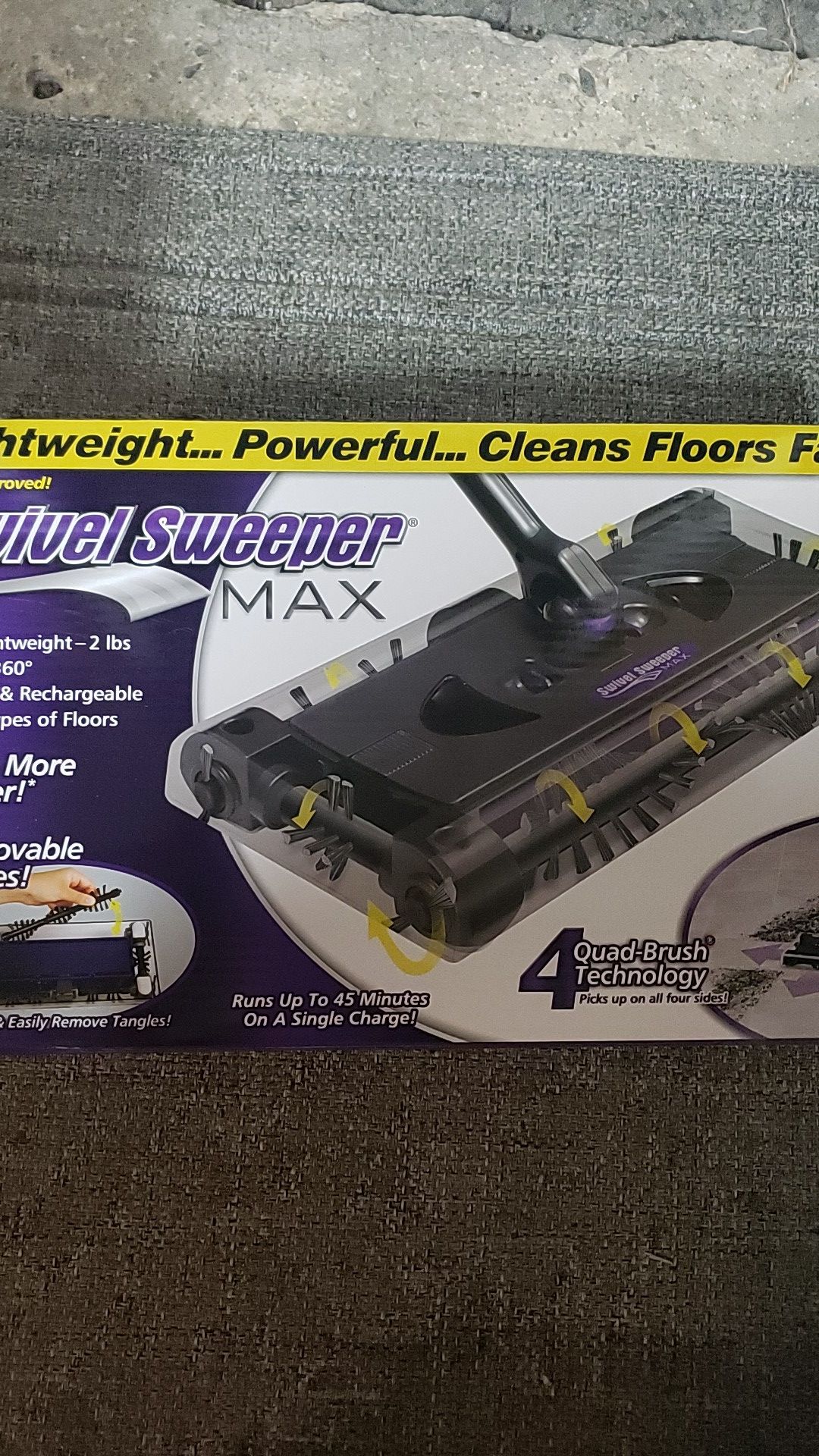 Swivel sweeper max as seen on tv