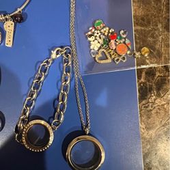 Floating Locket Necklace Charms And Bracelets