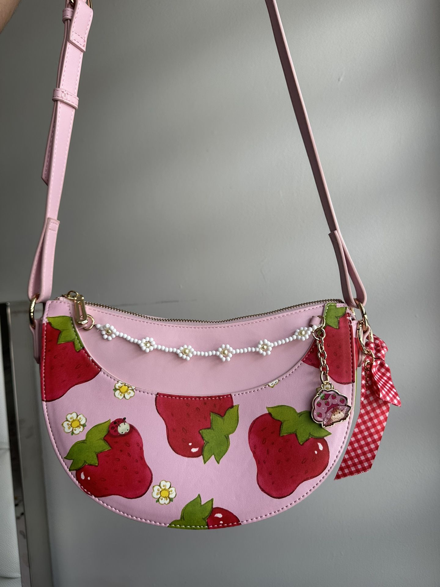 Strawberry Shortcake Beaded Chain Crossbody Purse Exclusive