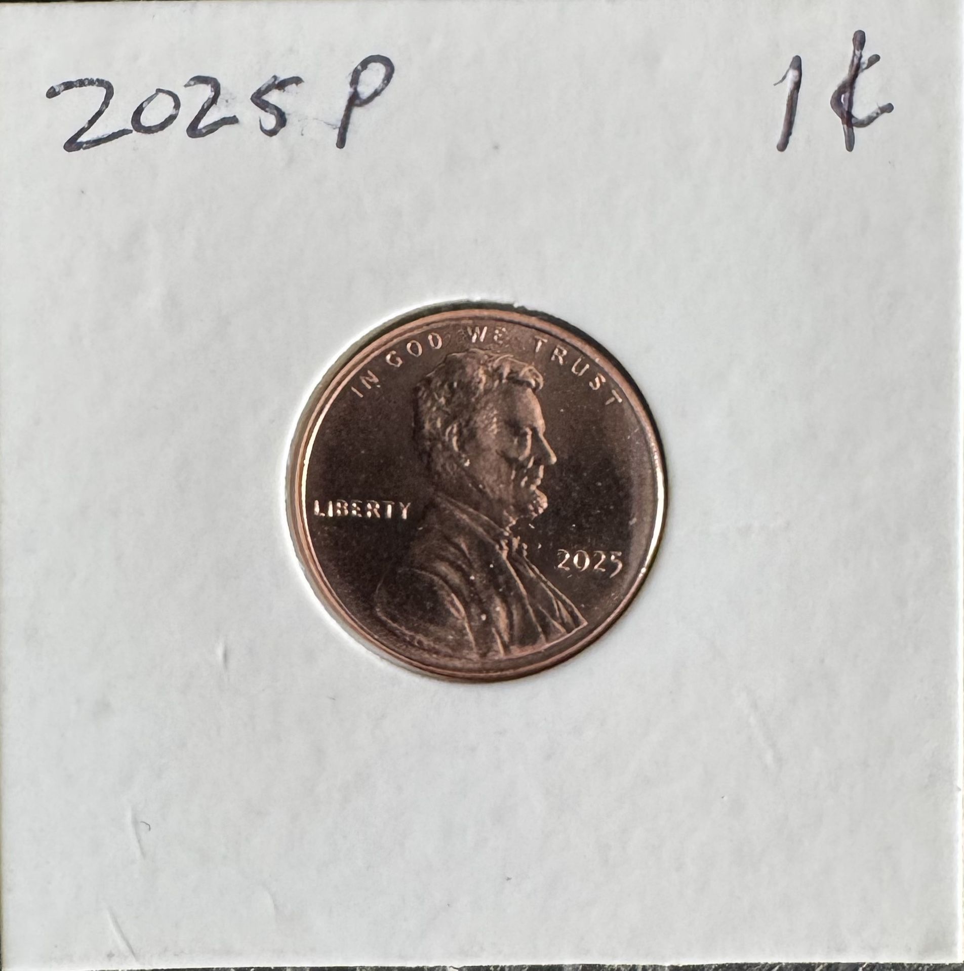 2025 P Lincoln Cent