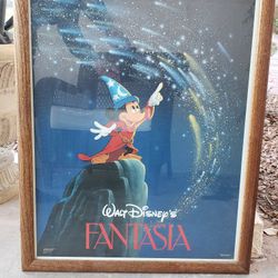 Framed Vintage Fantasia Poster