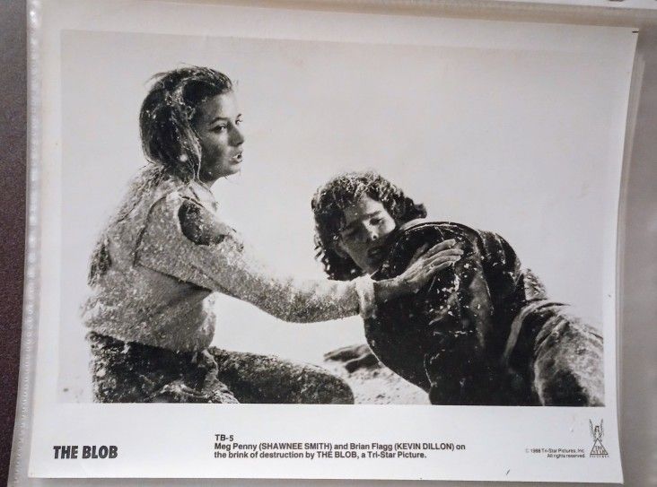 1988 Shawnee Smith Kevin Dillon The Blob Movie 8x10 Glossy Black and White Press Photo Vintage Collectible