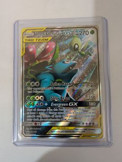 Celebi & Venusaur GX SM167 Holo promo pokemon Card Near Mint Condition
