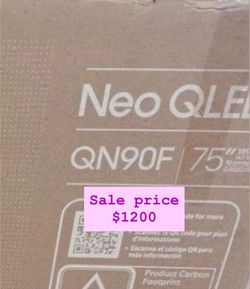 SAMSUNG 75-Inch Class Neo QLED 4K QN90F Series Neo Quantum HDR+, Dolby Atmos, Object Tracking Sound+, Anti-Glare, Gaming Hub, Q-Symphony, Smart TV wit