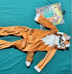 Orange Fox Halloween Costume Jumpsuit