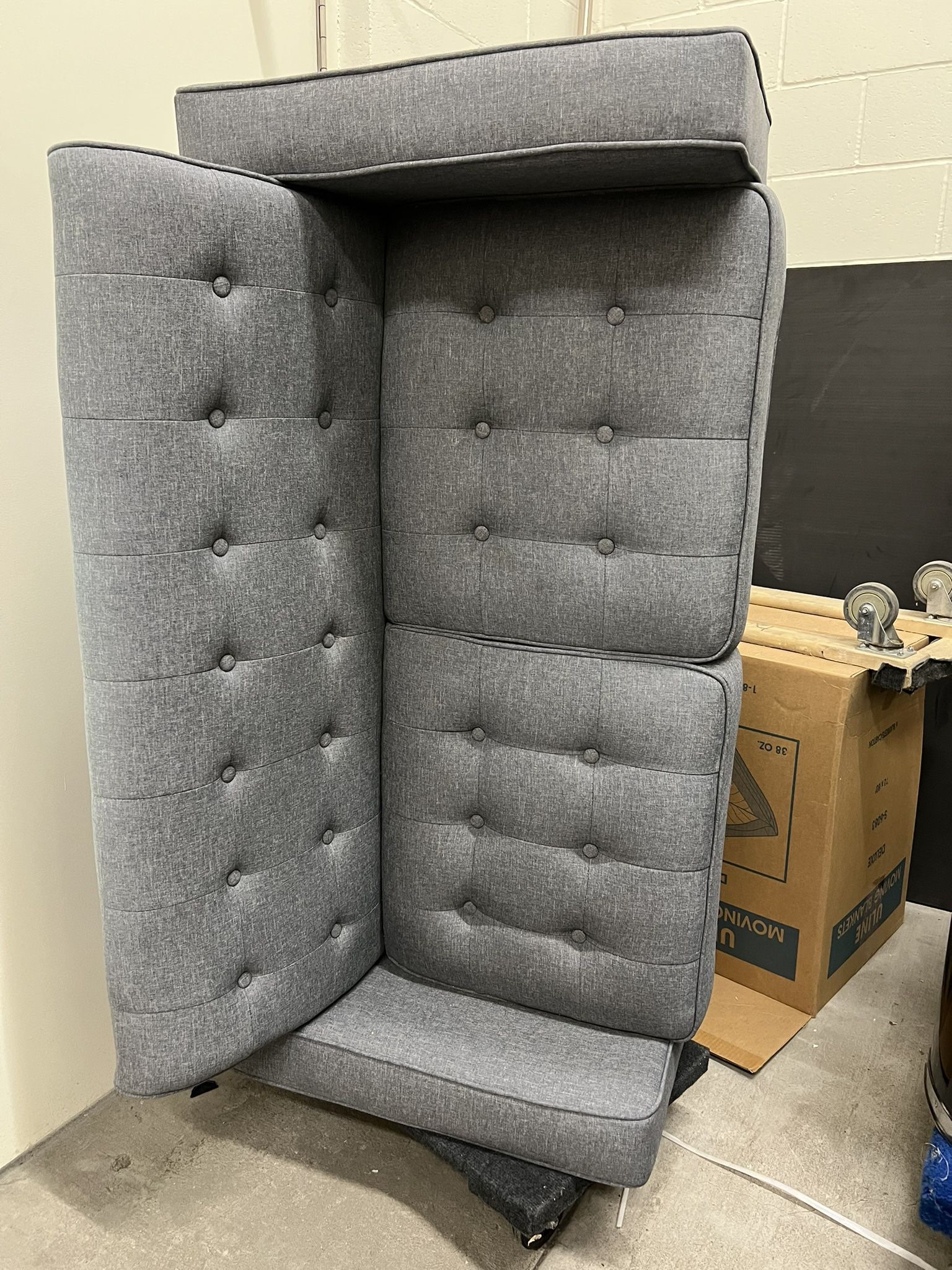 Small Heather Grey/ Gray Couch