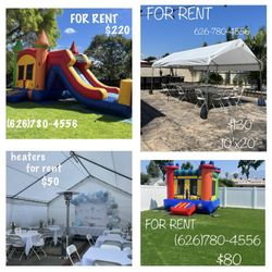 JUMPER, TENTS & MORE AVAILABLE 