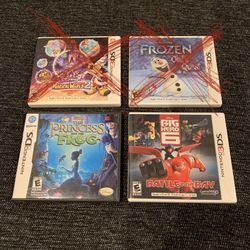 Nintendo 3DS Disney Games Lot Of 4 Includes Case *See Description For Prices*