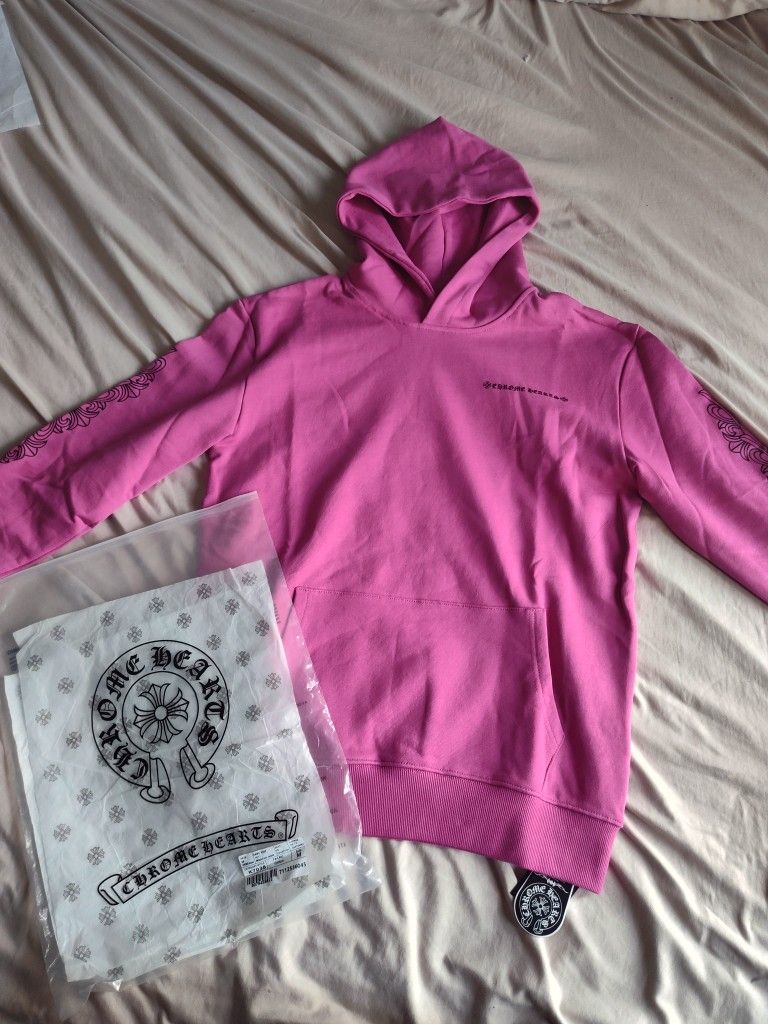 Chrome Heart Pink Designer Hoodie