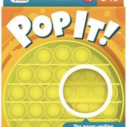 Chuckle & Roar POP IT! Never Ending Bubble Popping Game Yellow FF1-081519 Travel