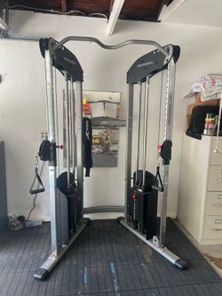 Cable workout machine