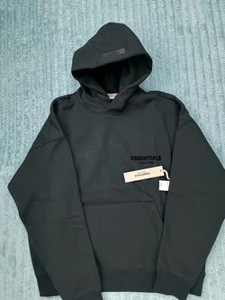 Black Essential Hoodies S