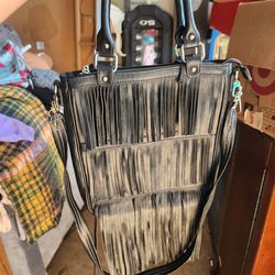 New black leather Harley Davidson