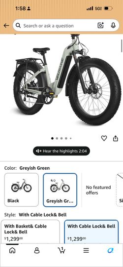 M2 Foldable Electric Scooter with Seat & Basket - Peak 1200W Motor, 25 MPH Max, 25 Mile Range, Aerospace-Grade Aluminum Alloy Frame, Dual Disc Brakes,