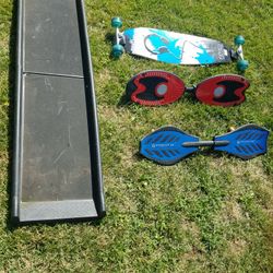 Skateboard Rip Sticks, Etc