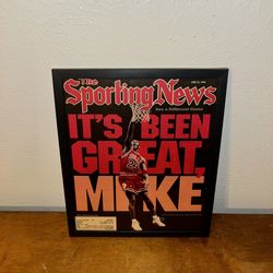 Michael Jordan sporting news 98 Magazine Cover Print frame