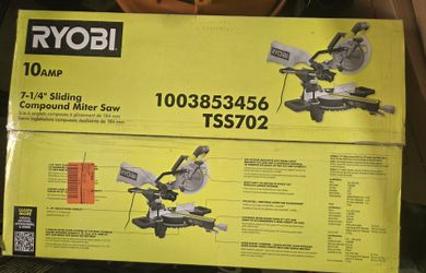 Ryobi 10 Amp 7 1/4 Sliding Compound Miter Saw (New)