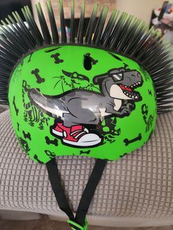 Toddler/kids Spiked Dinosaur Helmet. Size xs