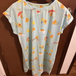 Disney Store Parks Winnie The Pooh Nightgown Sleep Short New