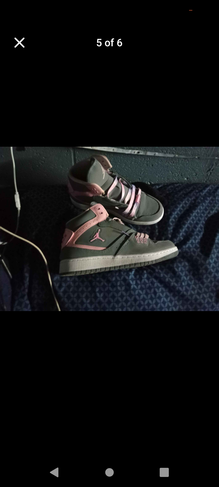 Grey and Pink Jordans