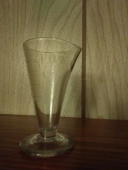 Antique 1oz glass beaker
