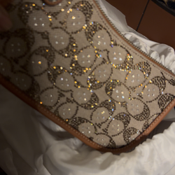 The Coach Originals Swinger Crystal Signature Jacquard Chain Shoulder Bag 20