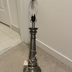 Beautiful Pewter/Silver Lamp, Ethan Allen