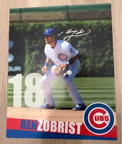 Ben Zobrist Chicago Cubs Autograph picture