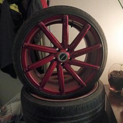 4 Rims With Tires 225 35 R 20