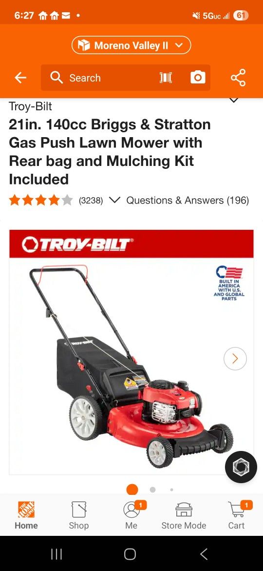 Troy Bilt Lawn Mower