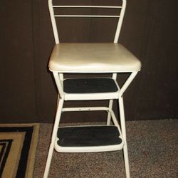 Vintage COSCO Stylaire Retro Chair Plus Step Stool With Flip-up Seat