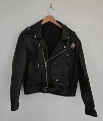 Vintage Rock shox real leather jacket