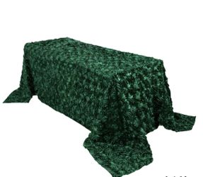 Emerald Green Rosette Fabric