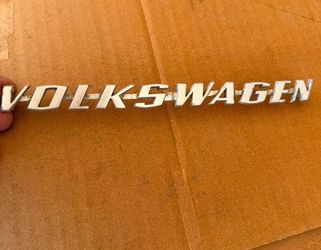 vw original 60's decklid emblem