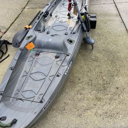 Nice kayak with trolling motor battery and fish finder