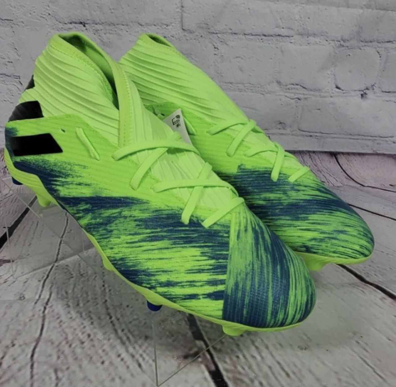 Adidas  Nemeziz 19.3 FG Soccer Cleats Green Size 8