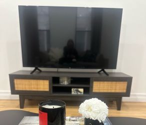 Rattan TV stand