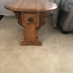 Solid Wood Collapsible End Table