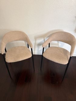 2 Beige Chairs