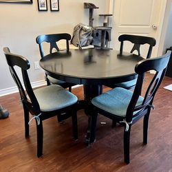 Dining Table and Chairs - Black