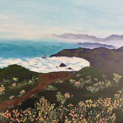Original Coastal Landscape Painting 