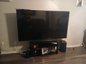 75 In And Black TV Stand