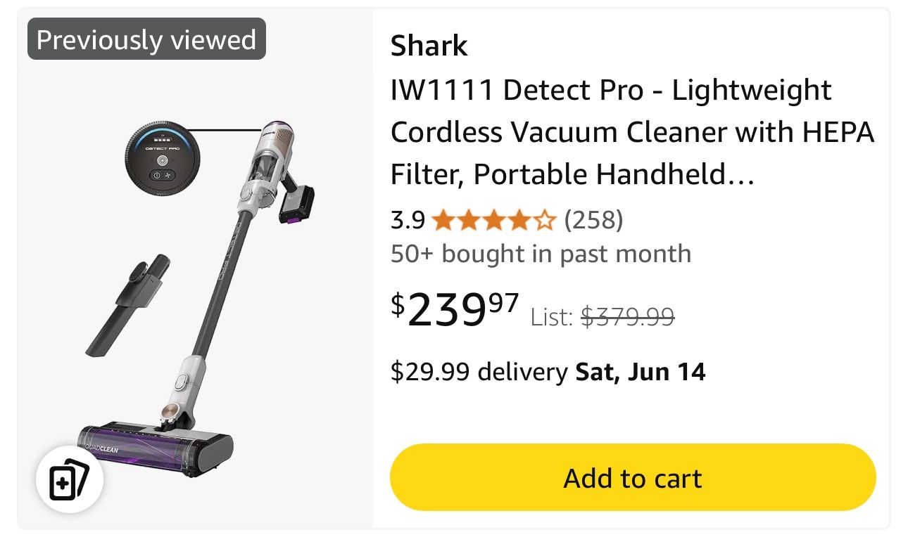 Shark Detect Pro Vacuum