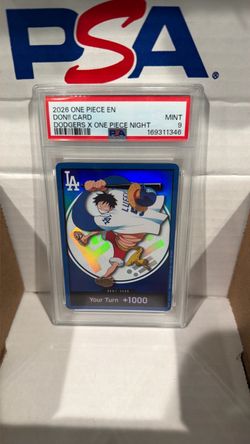 PSA 9 One Piece Dodgers x One Piece Night Don!! Card