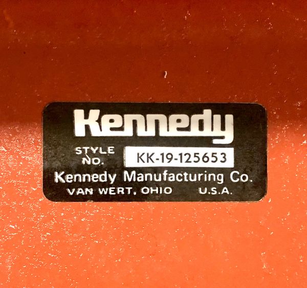 VINTAGE KENNEDY STEEL TOOL BOX "CLASSIC" Model KK19 MACHINIST TACKLE BOX KIT (RED) for Sale in