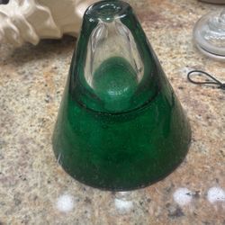 Hand Blown Bubble Glass Oil Lamp