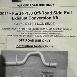2014 Fired F150 Roush Side exhaust