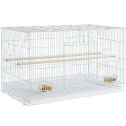30.5inch Flight Parakeet Bird Cage with Slide-Out Tray, White