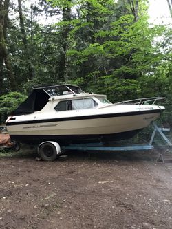 22 Fiberform 351 Cleveland Omc Outdrive Garmin Gps Fishfinder Cb Single Axle Trailer